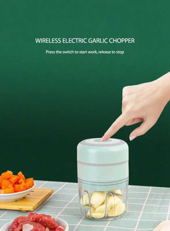 Mini Electric Garlic Grinder Chili Vegetable Chopper 100/250 ML