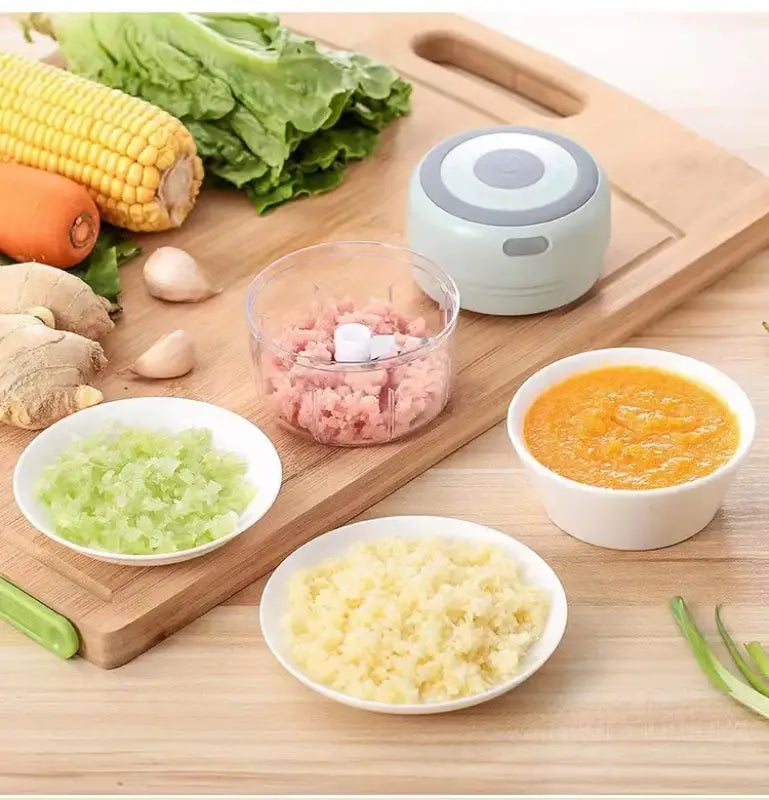 Mini Electric Garlic Grinder Chili Vegetable Chopper 100/250 ML