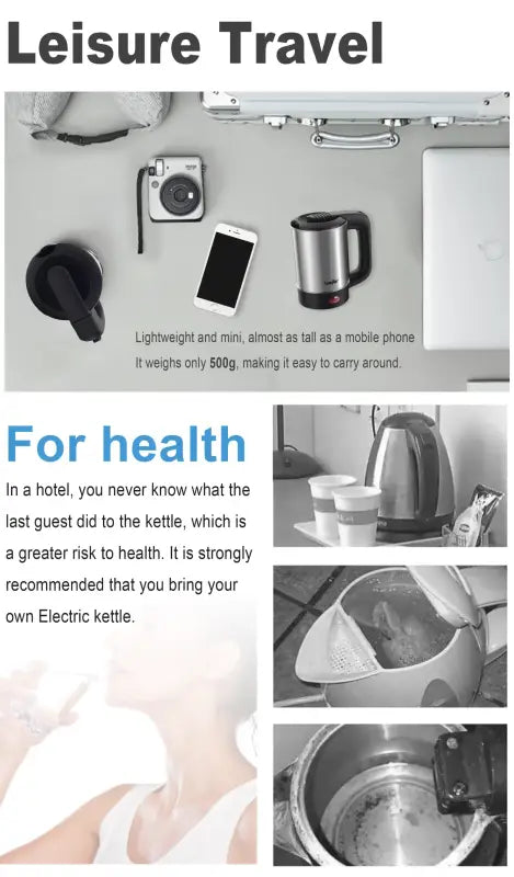 Mini Electric Stainless Steel Tea And Coffee Kettle