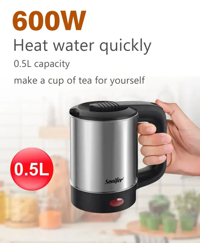 Mini Electric Stainless Steel Tea And Coffee Kettle