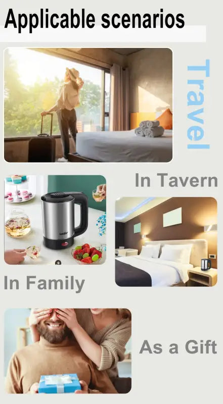 Mini Electric Stainless Steel Tea And Coffee Kettle