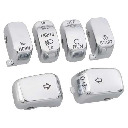 Motorcycle Handlebar Control Parts Switch Caps Button Cover For Harley Sportster XL 883 1200 Dyna Softail Fat Boy VRSC Models - laurichshop