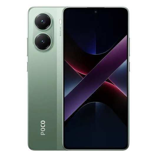 Green Xiaomi Poco X7 Pro with 50MP OIS rear camera
