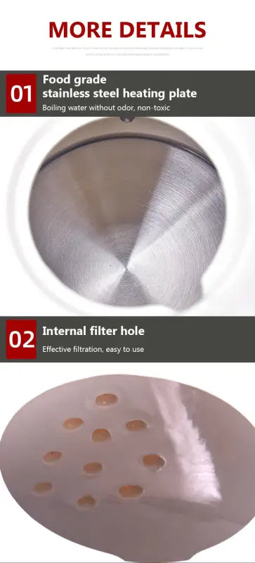 Porcelain Ceramic Electric Kettle Automatic Power Off 220 V Anti-dry burning