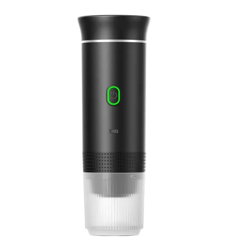 Wireless Electric Portable Espresso Coffee Machine for Car & Home - black