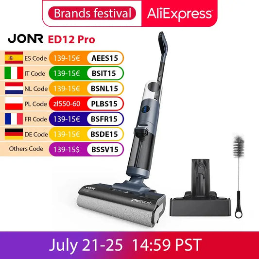 Pro Cordless Vacuum Cleaner with Hot Air Dry Self-Cleaning For Smart Home Appliances