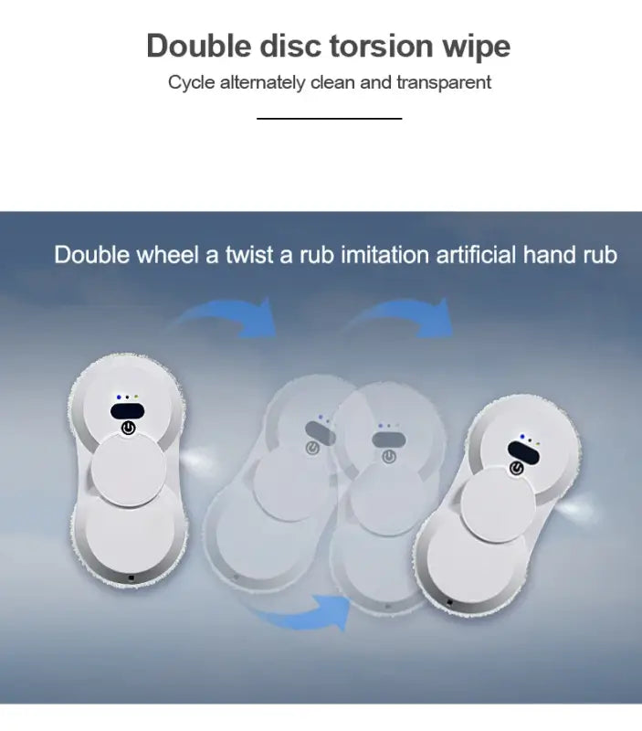 PuRuiKai Atomizing Ultra Thin Robot Window Vacuum Cleaner - Korean standard / Yes