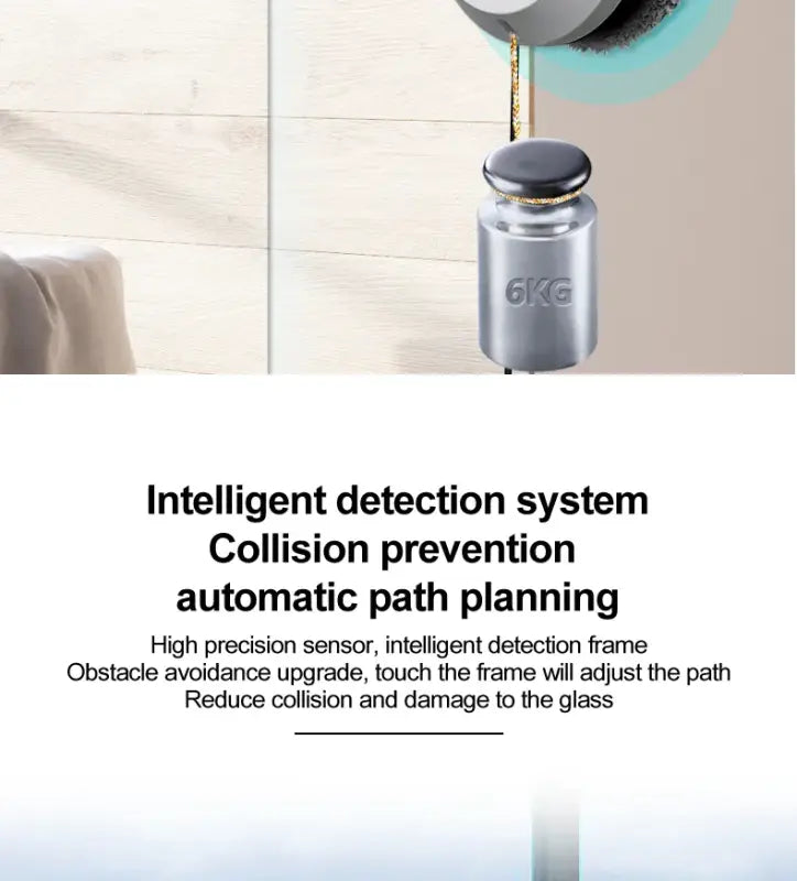 PuRuiKai Atomizing Ultra Thin Robot Window Vacuum Cleaner - Korean standard / Yes