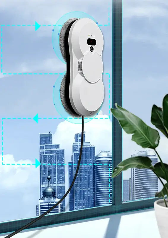 PuRuiKai Atomizing Ultra Thin Robot Window Vacuum Cleaner - Korean standard / Yes