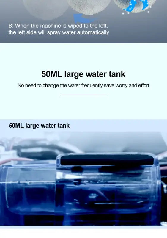 PuRuiKai Atomizing Ultra Thin Robot Window Vacuum Cleaner - Korean standard / Yes