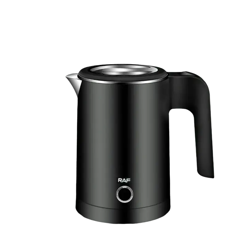 Raf stainless steel electric kettle, sleek 0.8L 600W design