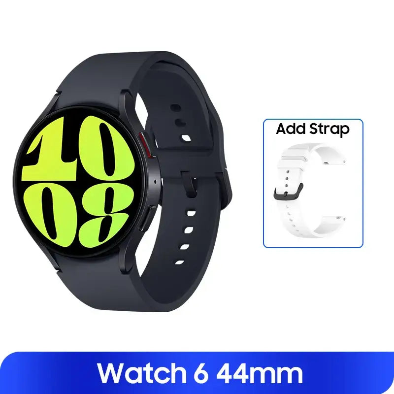 Samsung Galaxy Smart Watch 6 NFC round AMOLED screen with fitness tracking apps