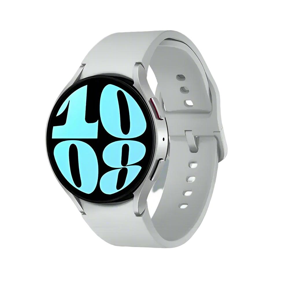 Samsung Galaxy Smart Watch 6 NFC AMOLED display close-up with custom watch face