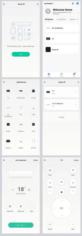 Tuya WiFi Smart IR Remote Control Smart Life APP Replace TV DVD AUD - S18