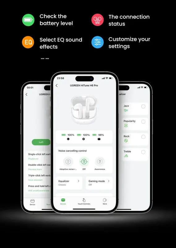UGREEN Choice H6 Pro Adaptive Active Noise Cancelling Earbuds
