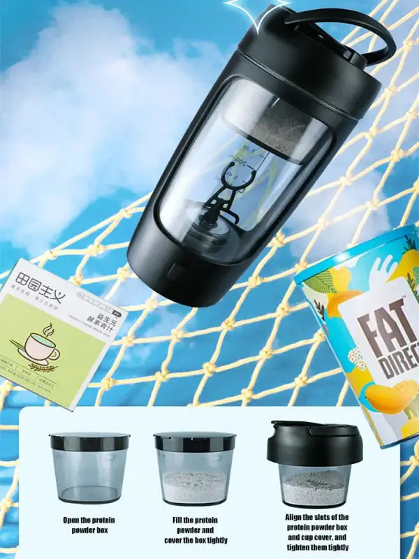 USB Electric Portable Protein Shaker Multipurpose Rechargeable Blender Cup