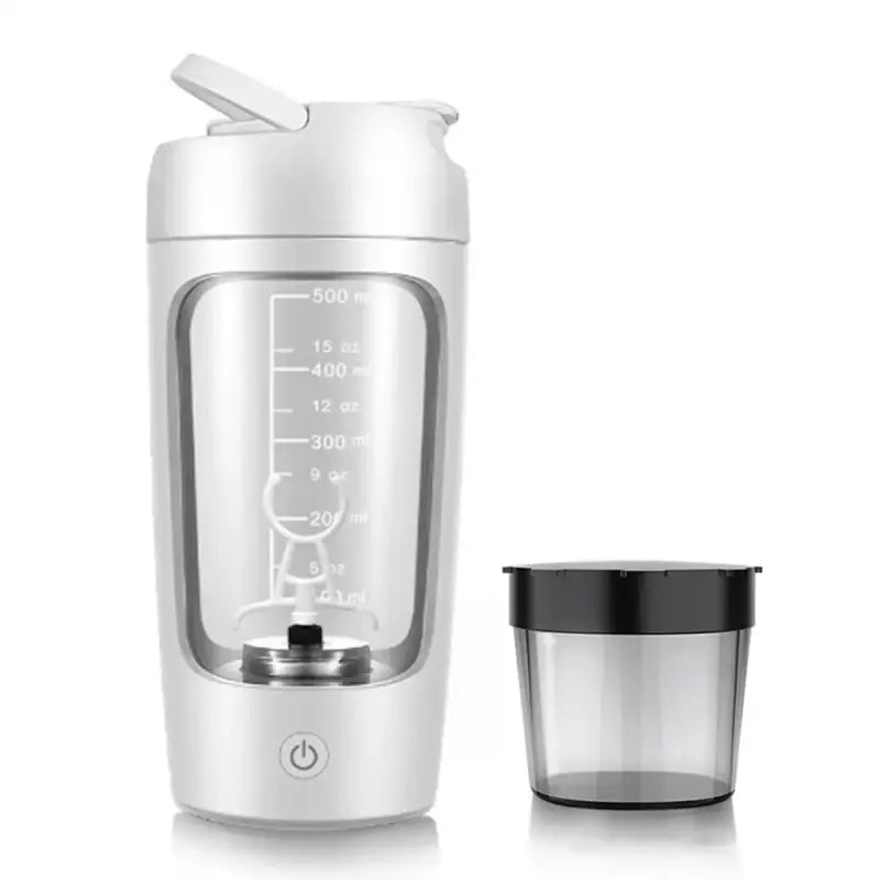 USB Electric Portable Protein Shaker Multipurpose Rechargeable Blender Cup - White / CHINA