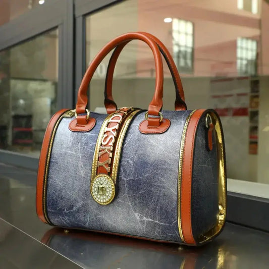 VM Elegant Boston Classic Women's Leather Shoulder Handbag laurichshop