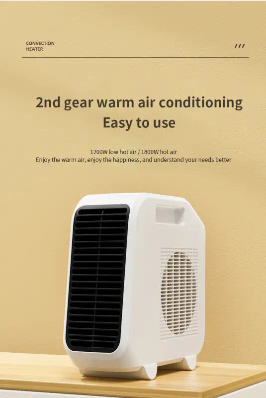 Winter 1800w Portable Oscillating Space Heater Remote Control MiniElectric Fan