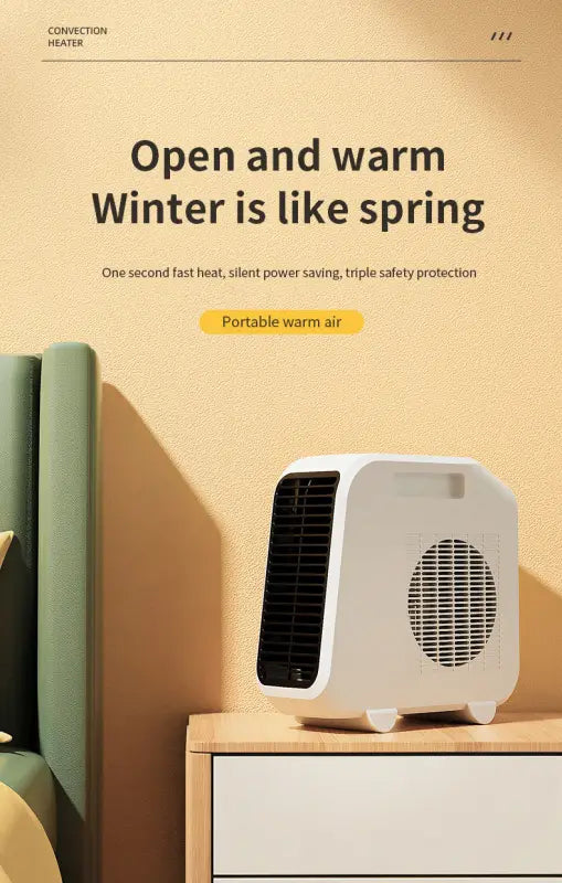 Winter 1800w Portable Oscillating Space Heater Remote Control MiniElectric Fan