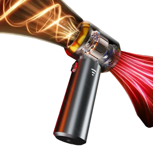 Portable wireless vacuum cleaner with brushless motor flashlight and red beam