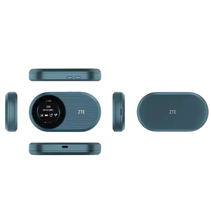 ZTE U10S Pro blue wireless router with circular display