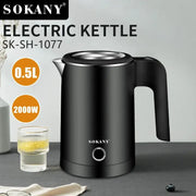 0.5L Electric Kettles Stainless Steel for Double Layer Heat-resistant WallAuto