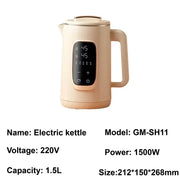 1.5 L Electric Stainless Steel Thermostatic Heat Preservation Kettle Teapot