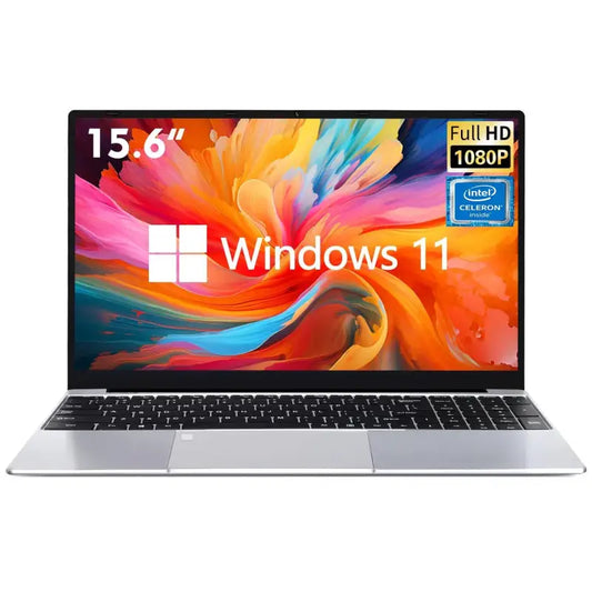 15.6 inch Windows 11 Celeron laptop with fingerprint unlock
