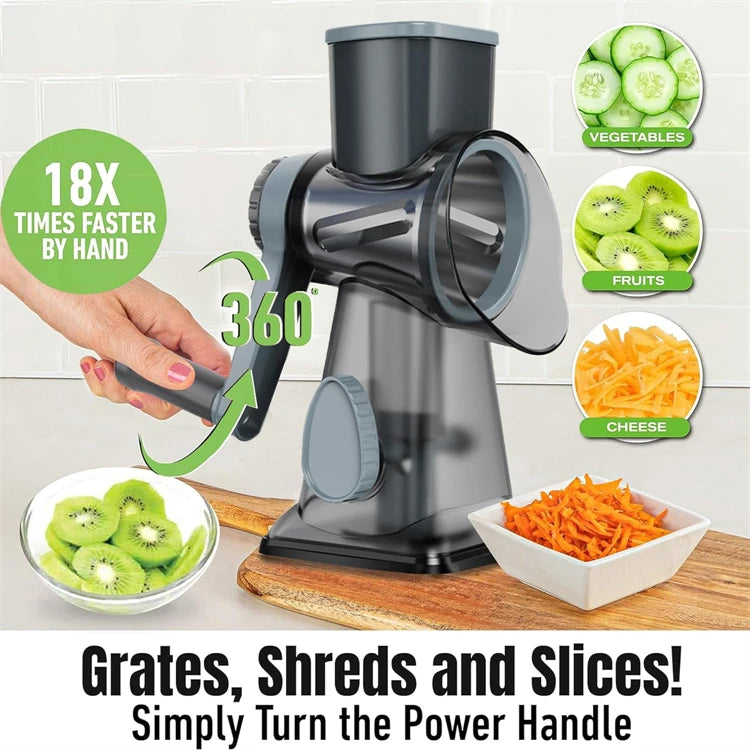 safe hand crank vegetable slicer and shredder