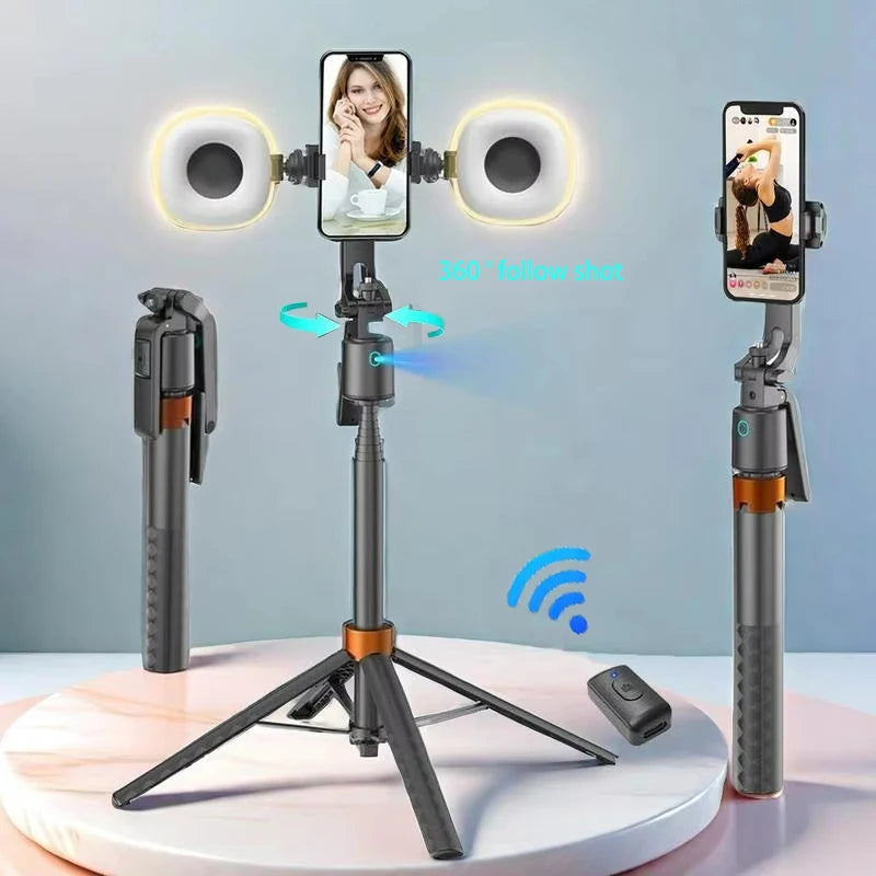 auto face tracking tripod for vlog and video recording