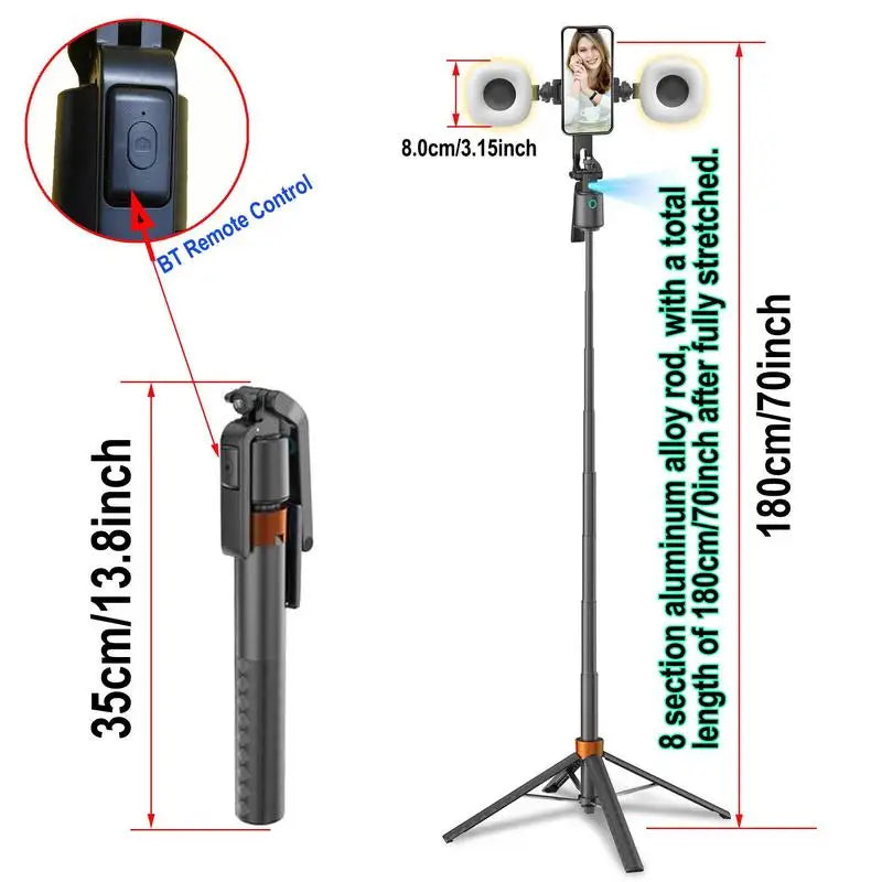 smartphone selfie stick tripod for live streaming
