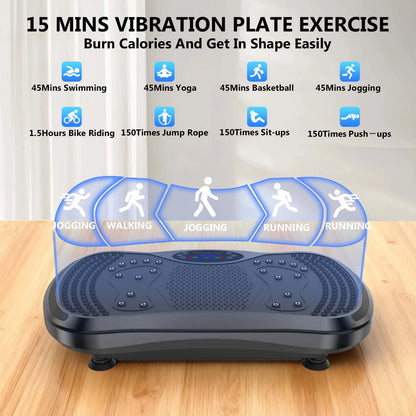 home vibration fitness platform with 200kg capacity and 9 modes
