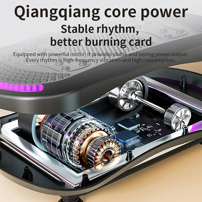 3D vibration fitness platform with 200 speed levels and LED display