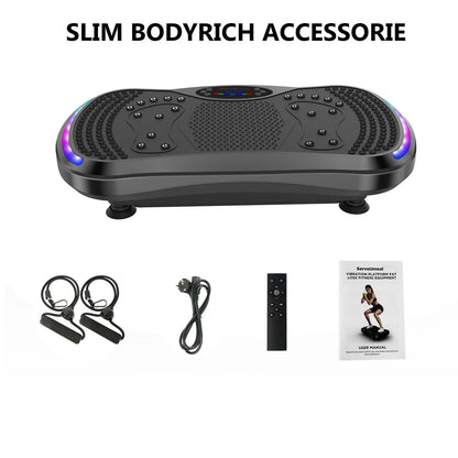 3D vibration plate exercise machine full body fitness platform