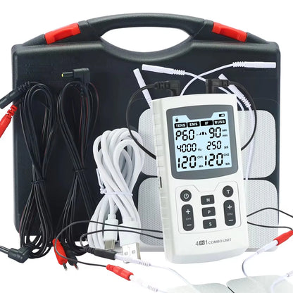 dual channel physiotherapy electrostimulator home use
