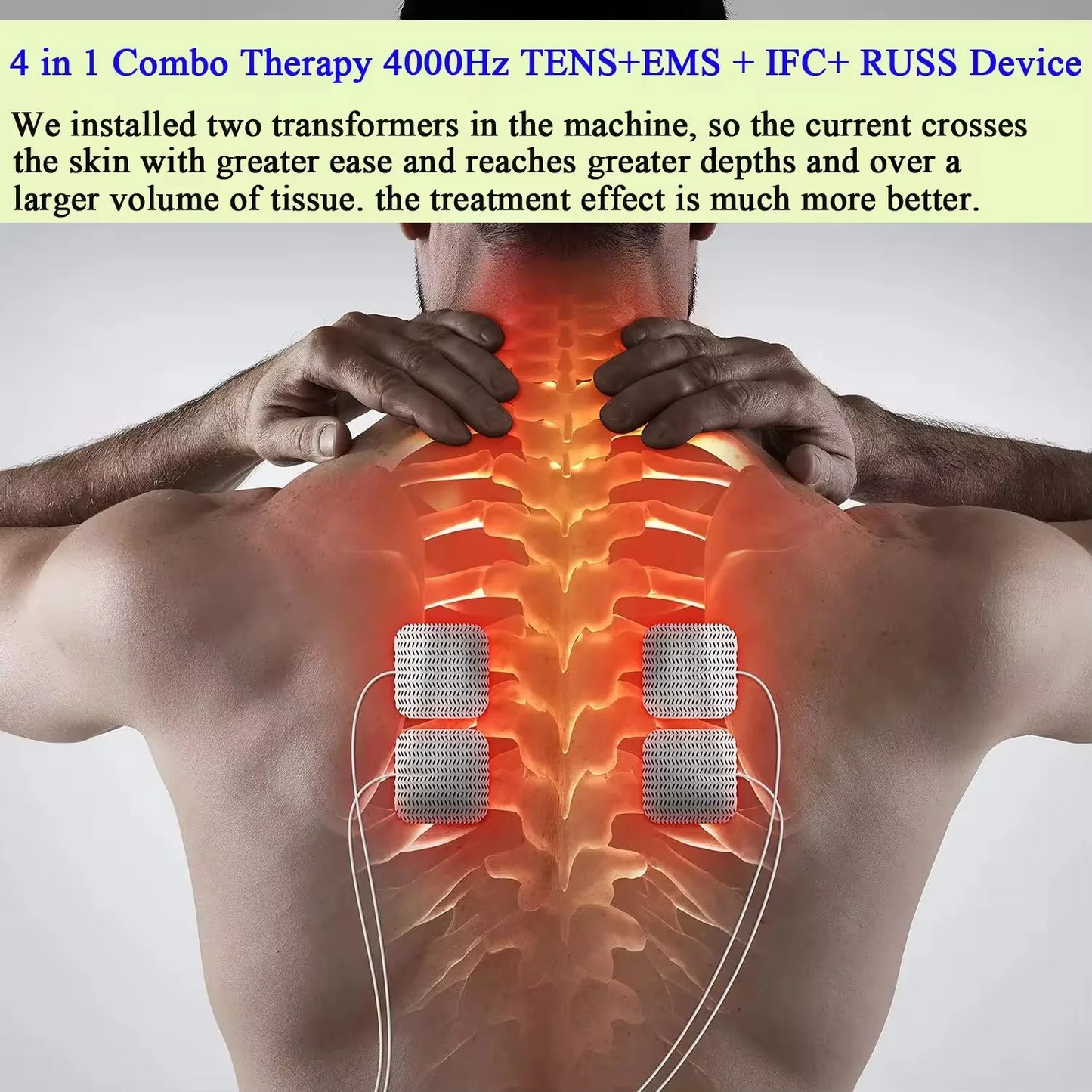 interferential current therapy device adjustable 120mA intensity