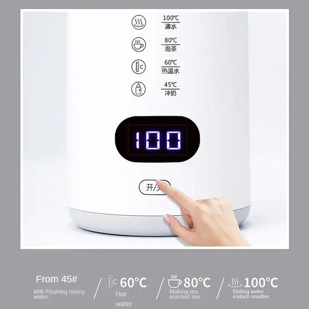 400 ml Portable Smart Electric Hot Water Cup With Digital Display