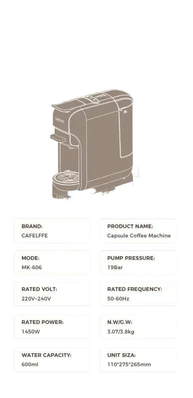 Multiple Capsule Coffee Machine Hot/Cold