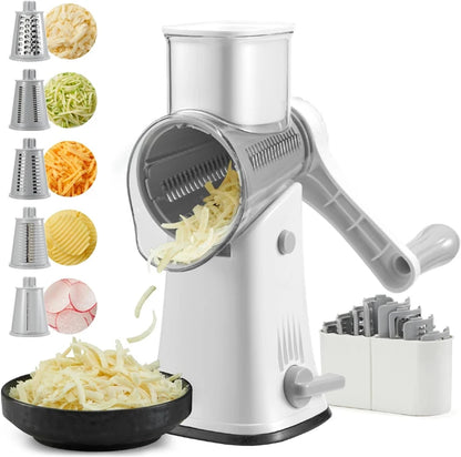 manual kitchen grater with stainless steel blades for vegetables