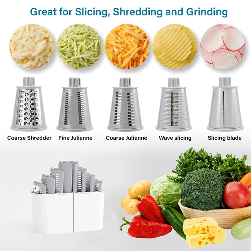food processing vegetable slicer and mixer