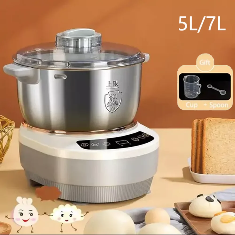 electric dough kneading machine 5L 7L stainless steel mixer