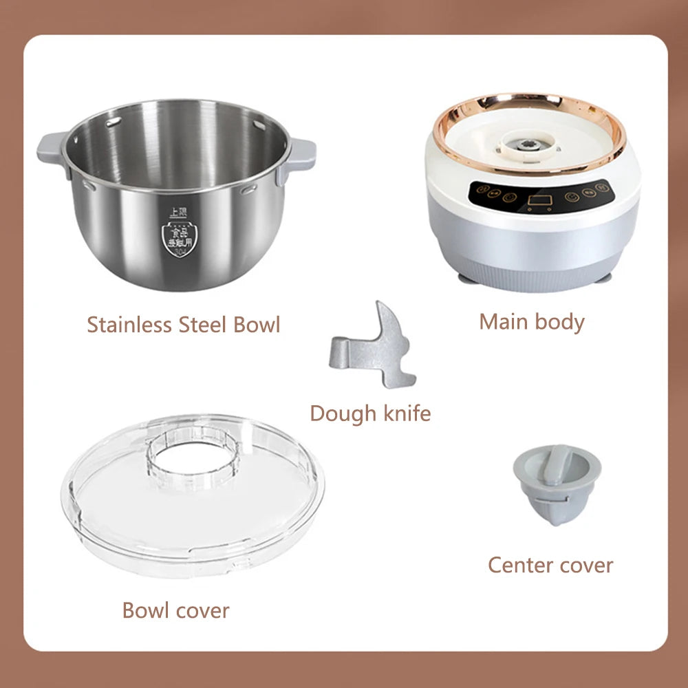 stainless steel dough mixer