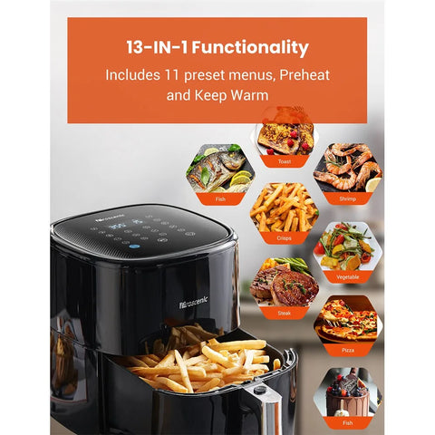Proscenic T22 Air Fryer 1500W With 13 Presets  Shake Reminder