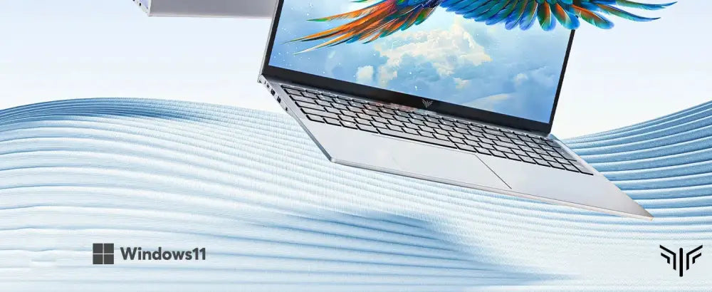Acemagic laptop open view showing wide display