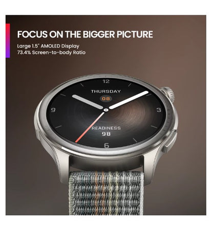 Amazfit Balance 1.5 inch AMOLED round screen smartwatch HD display