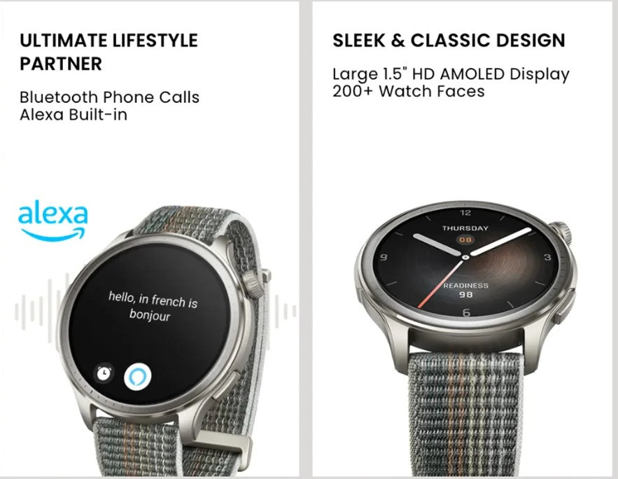 Amazfit Balance smartwatch notifications calls messages alerts wrist