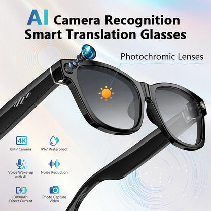 smart glasses with AI ChatGPT and translation features