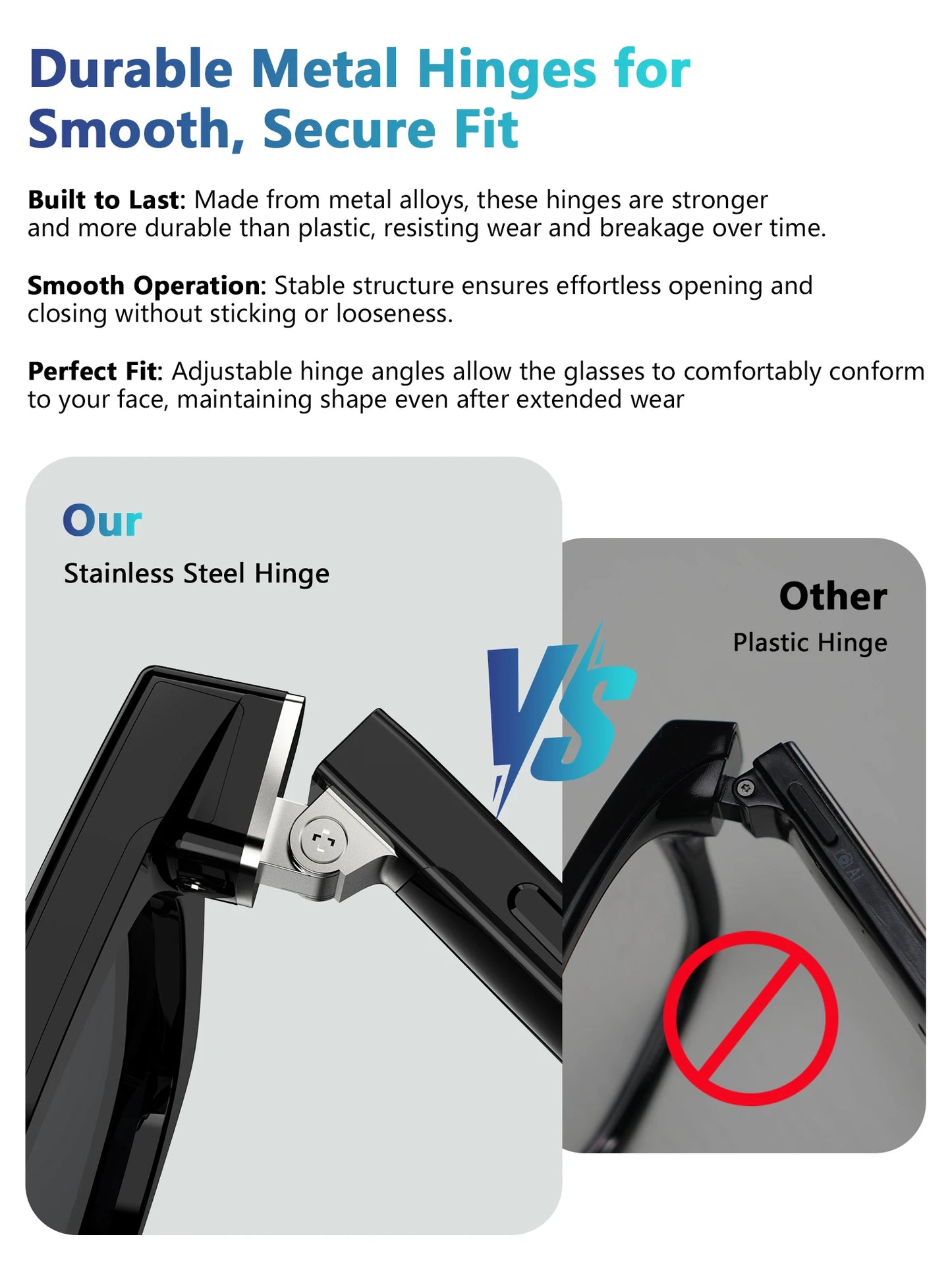 AI camera glasses for hands-free recording and calls