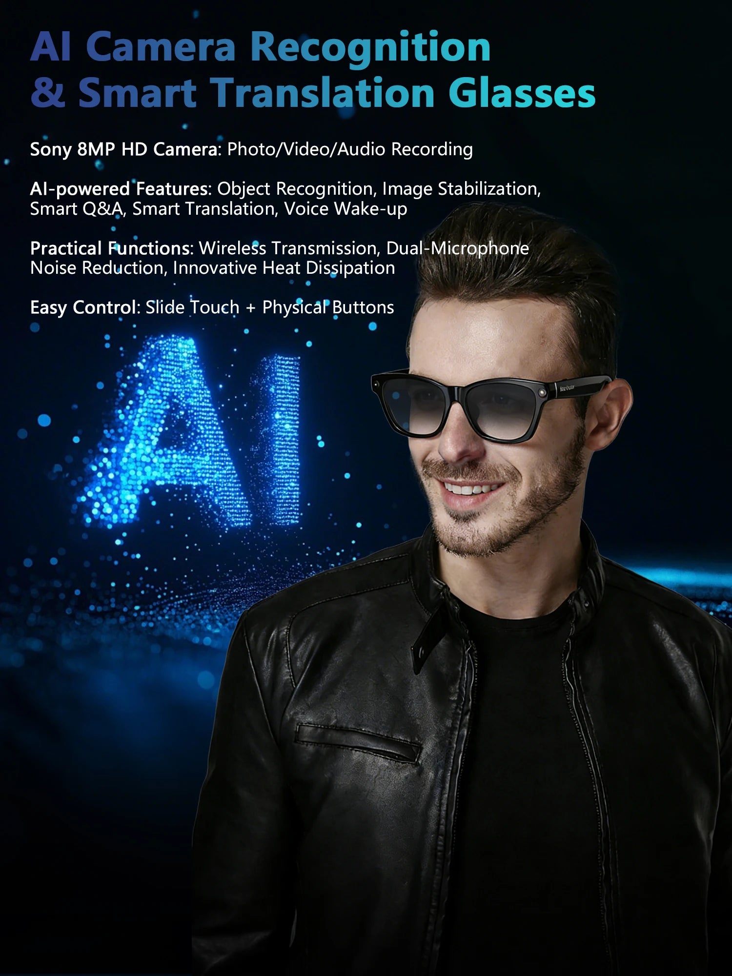 wearable AI smart glasses 